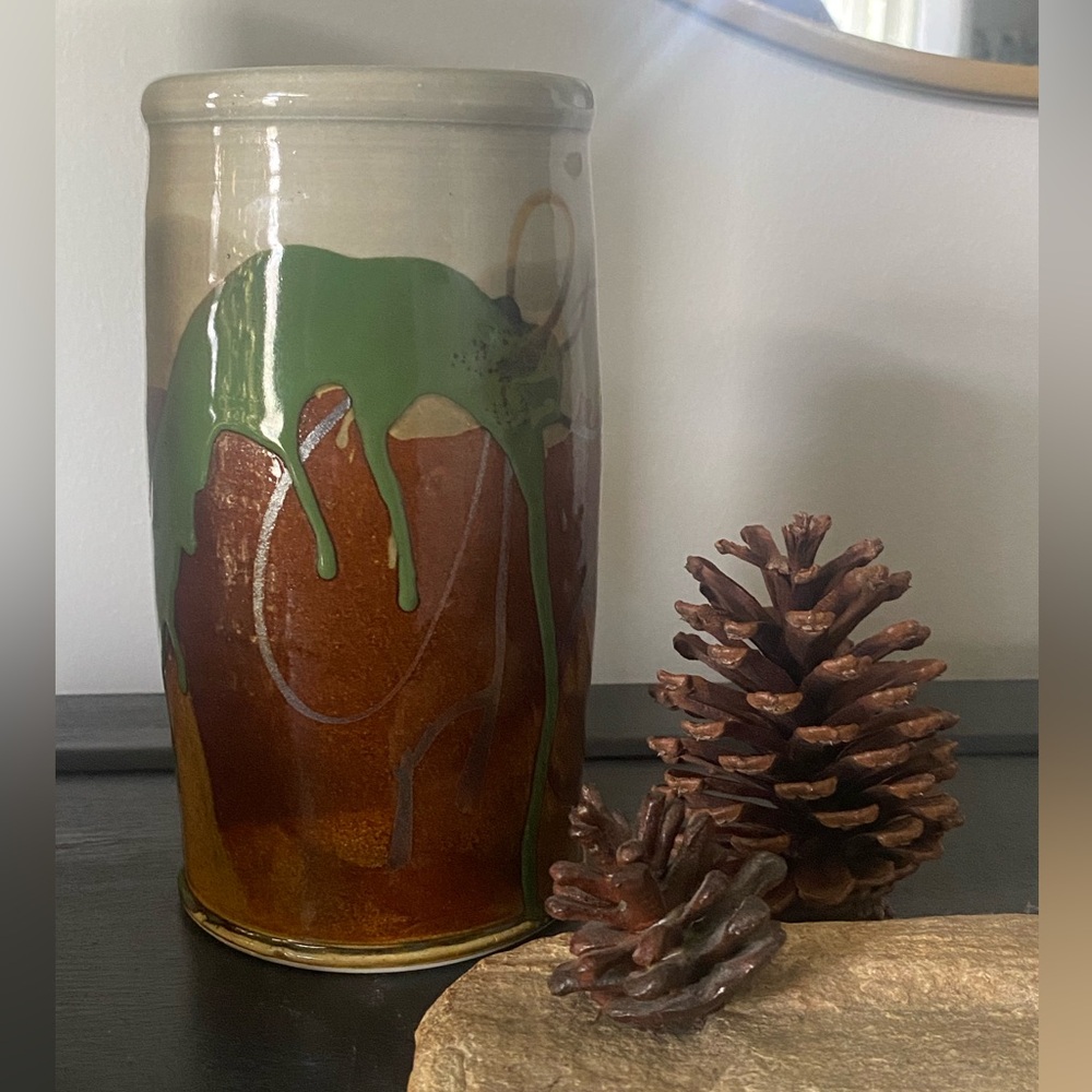 Handmade stoneware vase